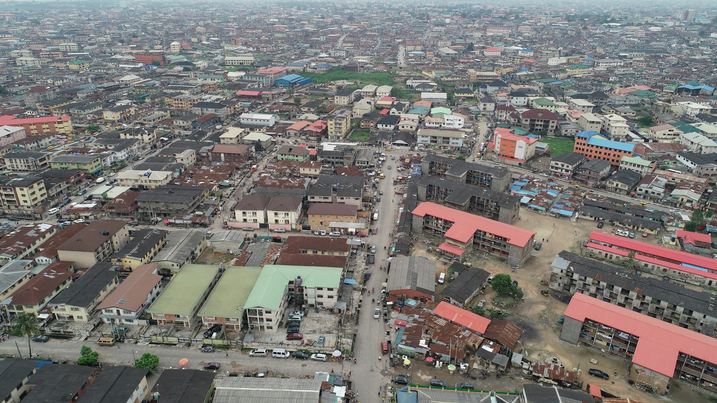 Aerial view of Lagos, Nigeria — West Africa's aviation hub