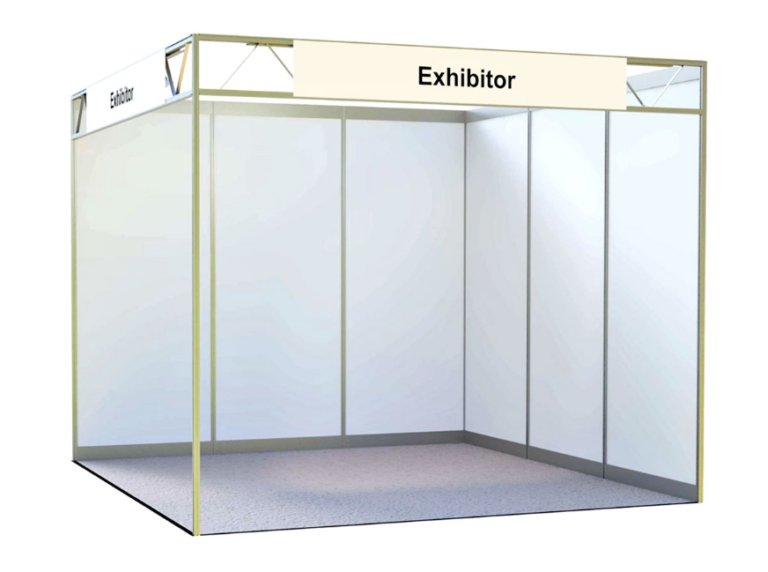 Exhibition booth layout — 3x6 (12 sqm)