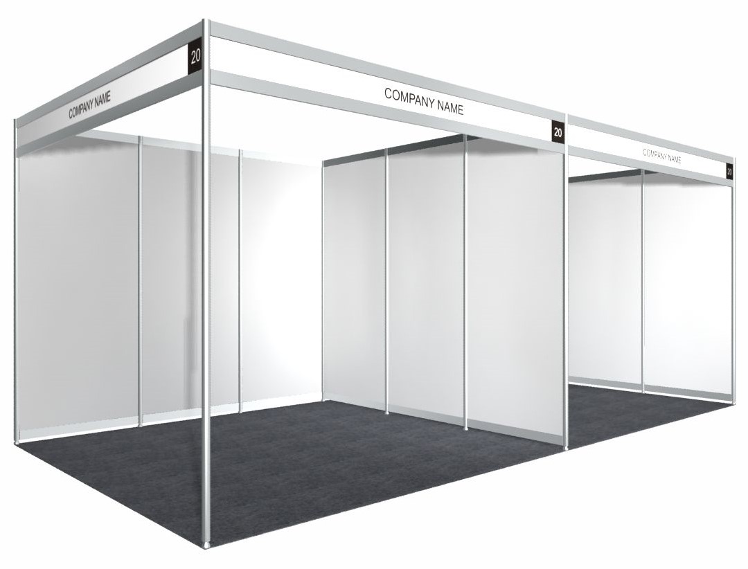 Exhibition booth layout — 6x12 (24 sqm)